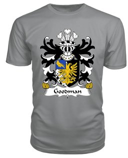 ScotsTee Goodman (of Ruthin, Denbighshire) Coat Of Arms Family Crest Welsh Armorial T Shirt