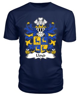 ScotsTee Lloyd (of Foxhal, Henllan, Denbighshire) Coat Of Arms Family Crest Welsh Armorial T Shirt