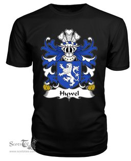 ScotsTee Hywel (AP GRUFFUDD GOCH) Coat Of Arms Family Crest Welsh Armorial T Shirt