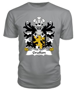 ScotsTee Grafton (of Carew, Pembrokeshire) Coat Of Arms Family Crest Welsh Armorial T Shirt
