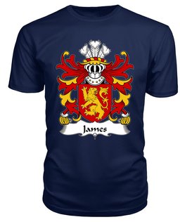 ScotsTee James (AP RHYS AP MAREDUDD) Coat Of Arms Family Crest Welsh Armorial T Shirt