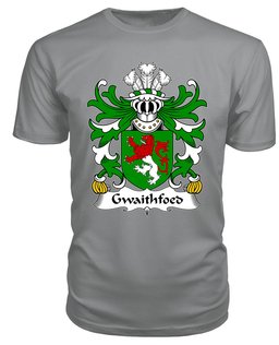 ScotsTee Gwaithfoed (of Powys) Coat Of Arms Family Crest Welsh Armorial T Shirt
