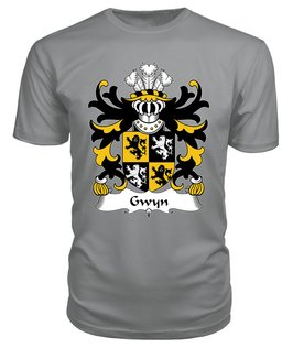 ScotsTee Gwyn (Sir John, of Trewyn) Coat Of Arms Family Crest Welsh Armorial T Shirt