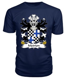 ScotsTee Meirion (MEIRIONNYDD) Coat Of Arms Family Crest Welsh Armorial T Shirt