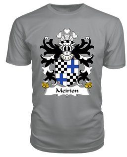 ScotsTee Meirion (MEIRIONNYDD) Coat Of Arms Family Crest Welsh Armorial T Shirt