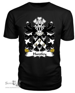 ScotsTee Huntley (of Hadnock, Monmouthshire) Coat Of Arms Family Crest Welsh Armorial T Shirt