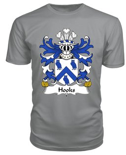 ScotsTee Hooks (of Conwy, Caernarfonshire) Coat Of Arms Family Crest Welsh Armorial T Shirt