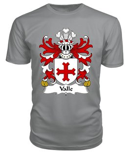 ScotsTee Valle (de. of Pembrokeshire) Coat Of Arms Family Crest Welsh Armorial T Shirt