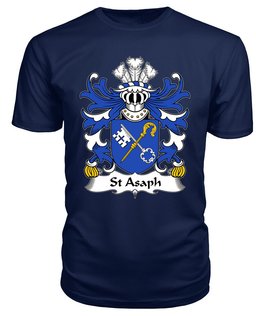 ScotsTee St Asaph (Llanelwy, Diocese of) Coat Of Arms Family Crest Welsh Armorial T Shirt