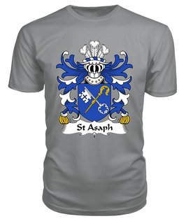 ScotsTee St Asaph (Llanelwy, Diocese of) Coat Of Arms Family Crest Welsh Armorial T Shirt
