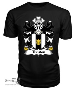ScotsTee Twiston (of Denbighshire) Coat Of Arms Family Crest Welsh Armorial T Shirt