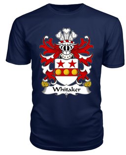 ScotsTee Whitaker (of Denbighshire) Coat Of Arms Family Crest Welsh Armorial T Shirt