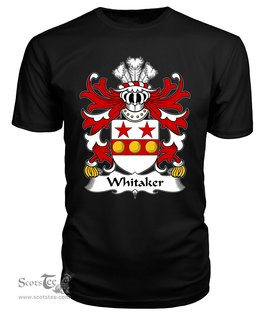 ScotsTee Whitaker (of Denbighshire) Coat Of Arms Family Crest Welsh Armorial T Shirt