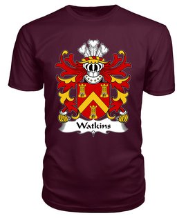 ScotsTee Watkins (of Pembrokeshire) Coat Of Arms Family Crest Welsh Armorial T Shirt