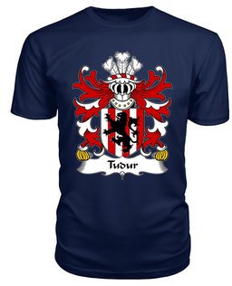 ScotsTee Tudur (AP GRUFFUDD FYCHAN) Coat Of Arms Family Crest Welsh Armorial T Shirt