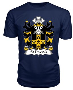 ScotsTee St David_s (Diocese of) Coat Of Arms Family Crest Welsh Armorial T Shirt