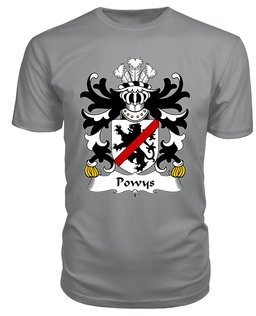 ScotsTee Powys (FADOG, Princes of Northern Powys) Coat Of Arms Family Crest Welsh Armorial T Shirt