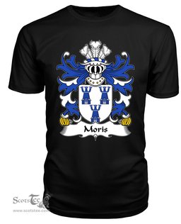 ScotsTee Moris (of Caswilia, Brawdy, Pembrokeshire) Coat Of Arms Family Crest Welsh Armorial T Shirt