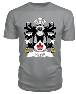 ScotsTee Revell (of Cilgerran, Pembrokeshire) Coat Of Arms Family Crest Welsh Armorial T Shirt