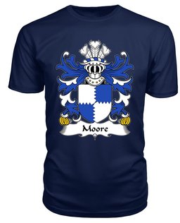 ScotsTee Moore (lords of Crick, Monmouthshire) Coat Of Arms Family Crest Welsh Armorial T Shirt