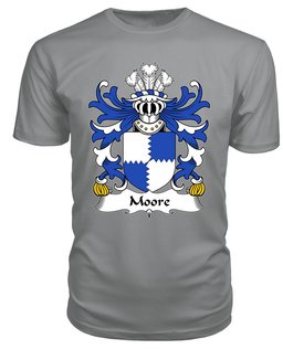 ScotsTee Moore (lords of Crick, Monmouthshire) Coat Of Arms Family Crest Welsh Armorial T Shirt