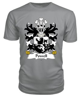 ScotsTee Powell (of Breconshire) Coat Of Arms Family Crest Welsh Armorial T Shirt