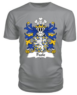ScotsTee Poole (of Hawarden, Flint) Coat Of Arms Family Crest Welsh Armorial T Shirt