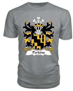 ScotsTee Perkins (of Pilston, Monmouthshire) Coat Of Arms Family Crest Welsh Armorial T Shirt