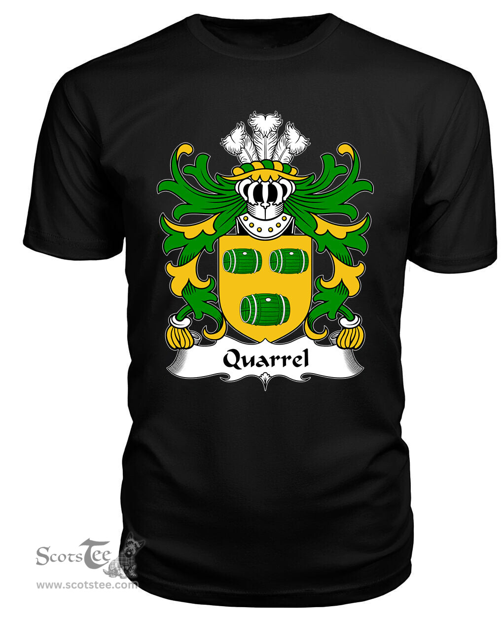 ScotsTee Quarrel (of Kilpeck, Herefordshire) Coat Of Arms Family Crest Welsh Armorial T Shirt