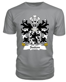 ScotsTee Sutton (of Gwersyllt, Denbighshire) Coat Of Arms Family Crest Welsh Armorial T Shirt