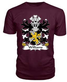 ScotsTee Williams (lordship of Usk, Monmouthshire) Coat Of Arms Family Crest Welsh Armorial T Shirt