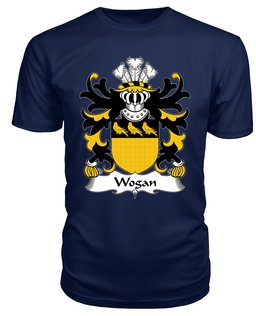 ScotsTee Wogan (of Pembrokeshire) Coat Of Arms Family Crest Welsh Armorial T Shirt