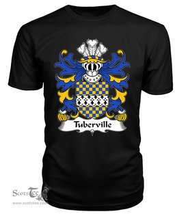 ScotsTee Tuberville (of Coetry, Glamorgan) Coat Of Arms Family Crest Welsh Armorial T Shirt