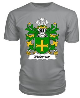 ScotsTee Stedman (of Cardiganshire) Coat Of Arms Family Crest Welsh Armorial T Shirt