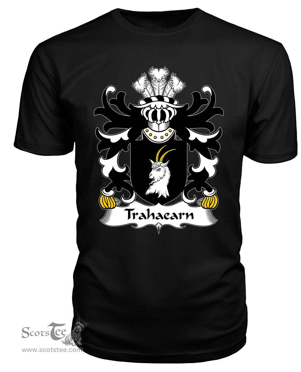ScotsTee Trahaearn (AB EINION) Coat Of Arms Family Crest Welsh Armorial T Shirt
