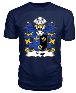 ScotsTee Ynyr (GWENT, King of) Coat Of Arms Family Crest Welsh Armorial T Shirt