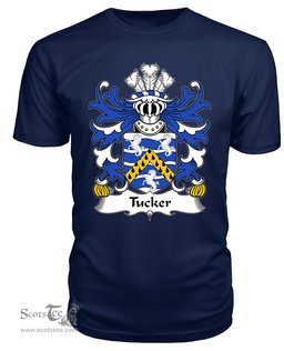 ScotsTee Tucker (of Sealyham, Pembrokeshire) Coat Of Arms Family Crest Welsh Armorial T Shirt
