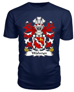 ScotsTee Walwyn (Hellens, Herefordshire) Coat Of Arms Family Crest Welsh Armorial T Shirt