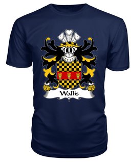 ScotsTee Wallis (of Llan-arth, Monmouthshire) Coat Of Arms Family Crest Welsh Armorial T Shirt
