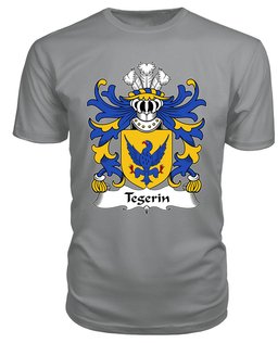 ScotsTee Tegerin (AP CARWED, of Anglesey) Coat Of Arms Family Crest Welsh Armorial T Shirt