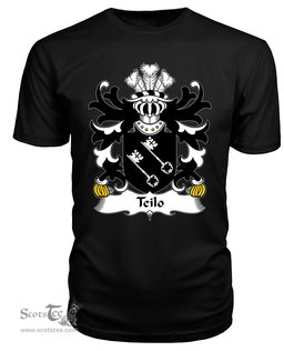 ScotsTee Teilo (SANT, St. Teilo) Coat Of Arms Family Crest Welsh Armorial T Shirt