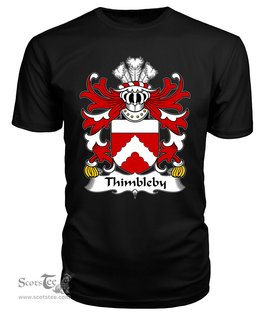 ScotsTee Thimbleby (of Harlech, Caernarfonshire) Coat Of Arms Family Crest Welsh Armorial T Shirt