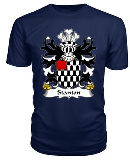 ScotsTee Stanton (or STAUNTON, Pembrokeshire) Coat Of Arms Family Crest Welsh Armorial T Shirt