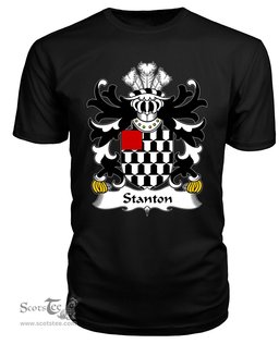 ScotsTee Stanton (or STAUNTON, Pembrokeshire) Coat Of Arms Family Crest Welsh Armorial T Shirt