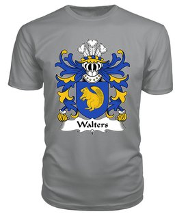 ScotsTee Walters (of Piercefield, St Arvans, Monmouthshire) Coat Of Arms Family Crest Welsh Armorial T Shirt