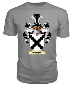 Middleton (Marmaduke-Bishop of St. David’s) Coat Of Arms Family Crest Wales V23 T Shirt ScotsTee Shop