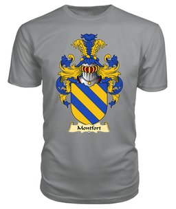 Montfort (Daughter m. Llywelyn ap Gruffudd) Coat Of Arms Family Crest Wales V23 T Shirt ScotsTee Shop