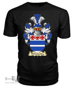 Winstanley (of St. Dogmaels, Pembrokeshire) Coat Of Arms Family Crest Wales V23 T Shirt ScotsTee Shop