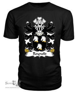 ScotsTee Reynold (of Bishop’s Castle, Shropshire) Coat Of Arms Family Crest Welsh Armorial T Shirt
