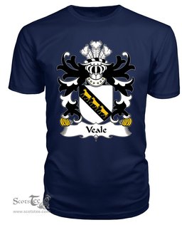 ScotsTee Veale (of St. Fagan’s, Glamorganshire) Coat Of Arms Family Crest Welsh Armorial T Shirt